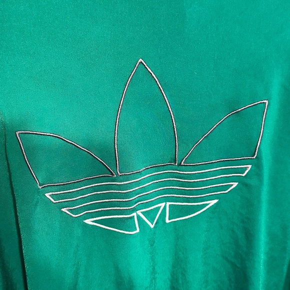 Vintage Adidas Men’s green  Label Ultrastar Nylon Zip Up Track Jacket size M - Picture 4 of 6